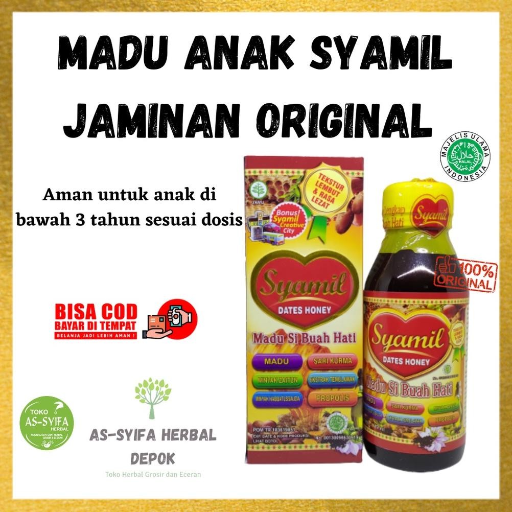 

(Terbaru) Madu Anak Syamil | Syamil Madu Si Bauh Hati | Madu Nafsu Makan Dan Kecerdasan (Terlaris)