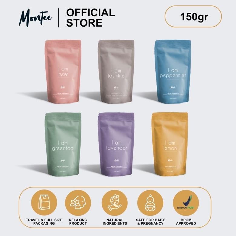 

(Terbaru) Montee Garam Spa Aromaterapi / Garam Untuk Mandi / Penghilang Bau Badan 150gr (Terlaris)
