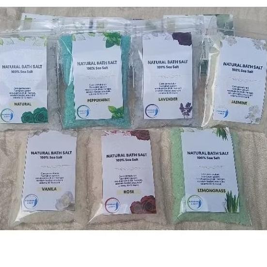 

(Terbaru) Garam aromatherapy sea salt spa bath salt kemasan sachet 100gr | premium sea salt spa bath salt | garam mandi | garam rendam kaki | garam aromatherapy (Terlaris)