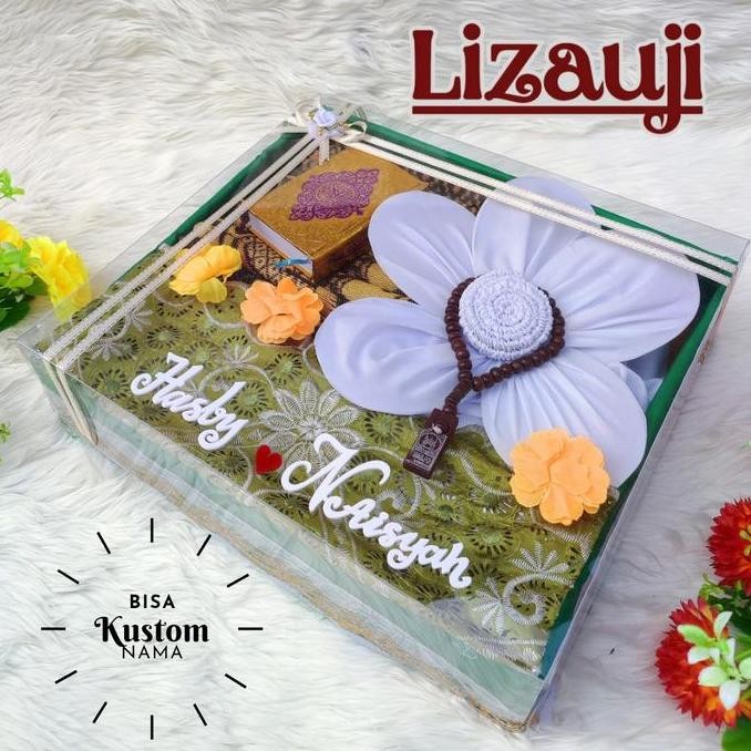 

Mahar Seperangkat Alat Solat/Mahar Seperangkat Alat Sholat/ Mukena Katun/Bisa Custom Nama Couple