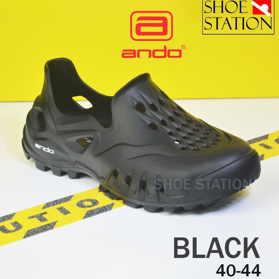 Ando Sepatu Sandal Slip On Karet Eva Pria Casual Sporty Size 4044 El Sneakers