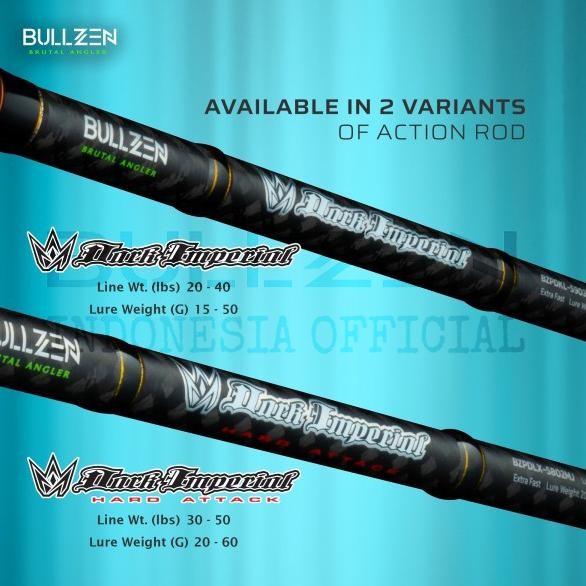 Rod BULLZEN Dark Imperial MJ dan BJ Onshore Rod