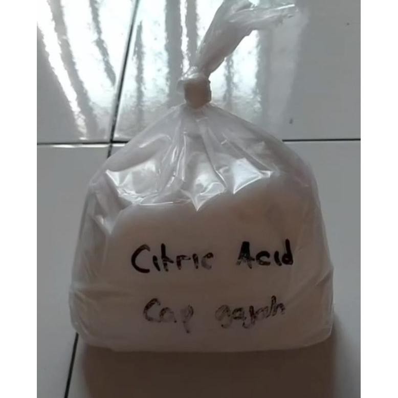 

SITRUN CAP GAJAH 100% ORIGINAL CITRIC ACID REPACK FOOD GRADE 1 KILO GRAM/ 1KG