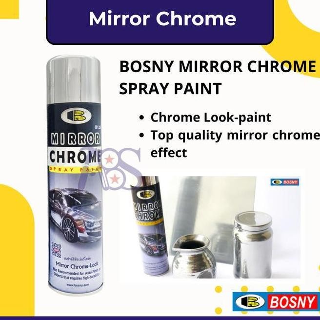 Promo Mirror Chrome Spray Paint Bosny / Cat Semprot Chrome B123 Original Best Seller