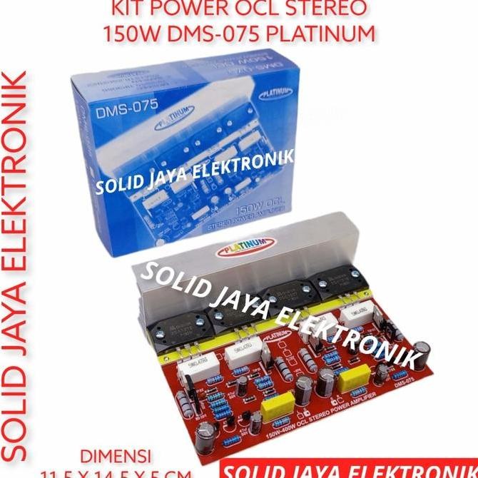 Termurah Kit Power Ocl Stereo 150W 150 Watt W Dms-075 Dms 075 Dms075 Ampli Amplifier Audio Sound Tra