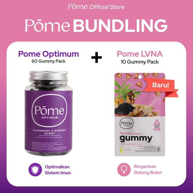 

POME BUNDLING (Pome OPTIMUN 1 Botol & Pome LVNA 1 Sachet) - Lebih Hemat!