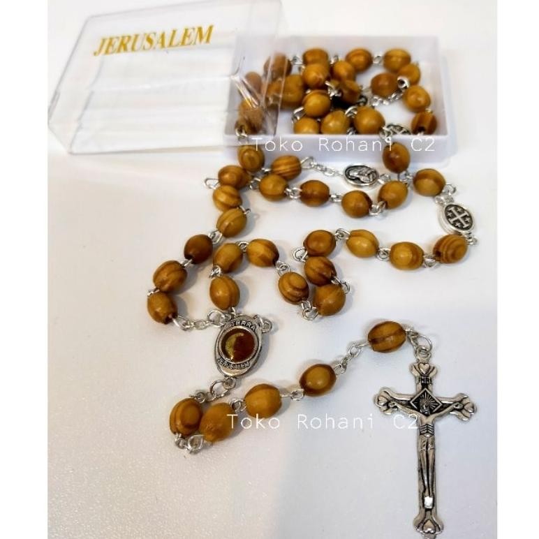 Dw-45 Dg-4 Kt78 Rosario Jerusalem Kayu Coklat (3282) - Rosario Kayu - Rosario Jerusalem - Rosario Ro