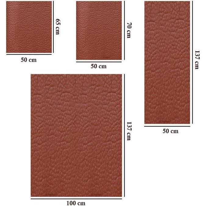 DB78>> Stiker Kulit Sintetis PU Tambal Sofa Jok Motor Robek Lem Perekat Waterproof - Anti Bocor