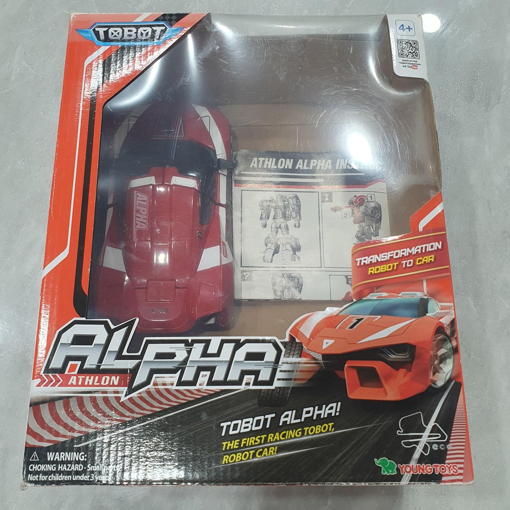 Mainan anak dx tobot alpha athlon original ori bekas preloved young toys kingdom kids station big si