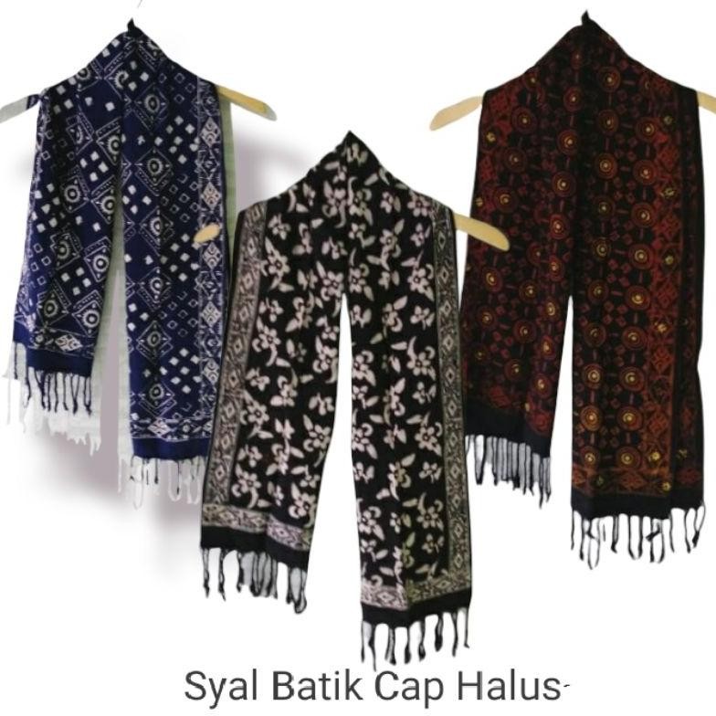 Big Sale - Syal batik Jogja cantik  shawl batik  scraft batik  syal paris termurah Selendang ~