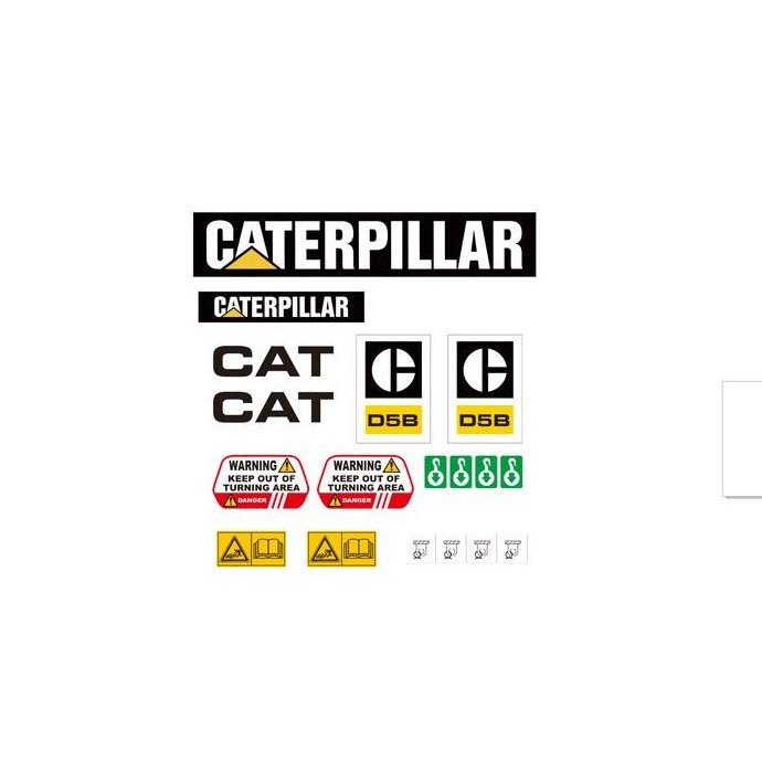 Stiker Dozer Cat D5B Murah