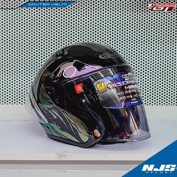 '' NJS Kaiorz GT NEBULASKY NEBULA  - Helm Half Face SNI ''