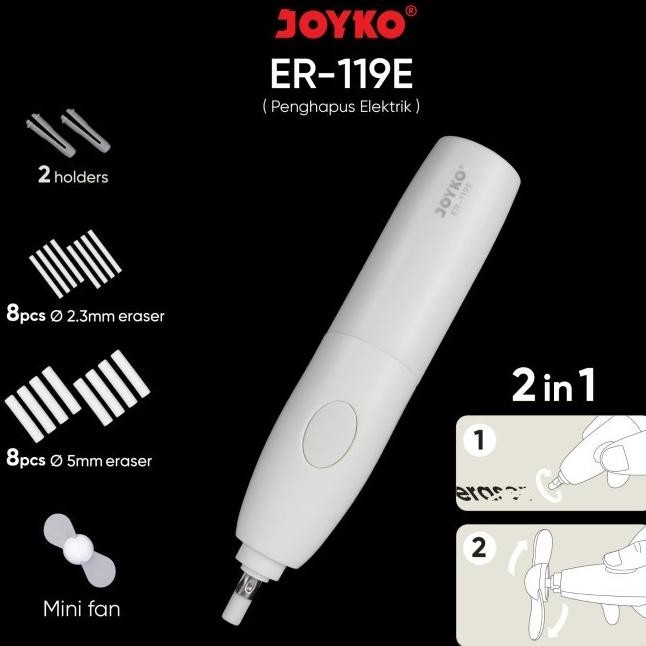 

Penghapus Elektrik Kipas Angin Electric Eraser Joyko Er119E