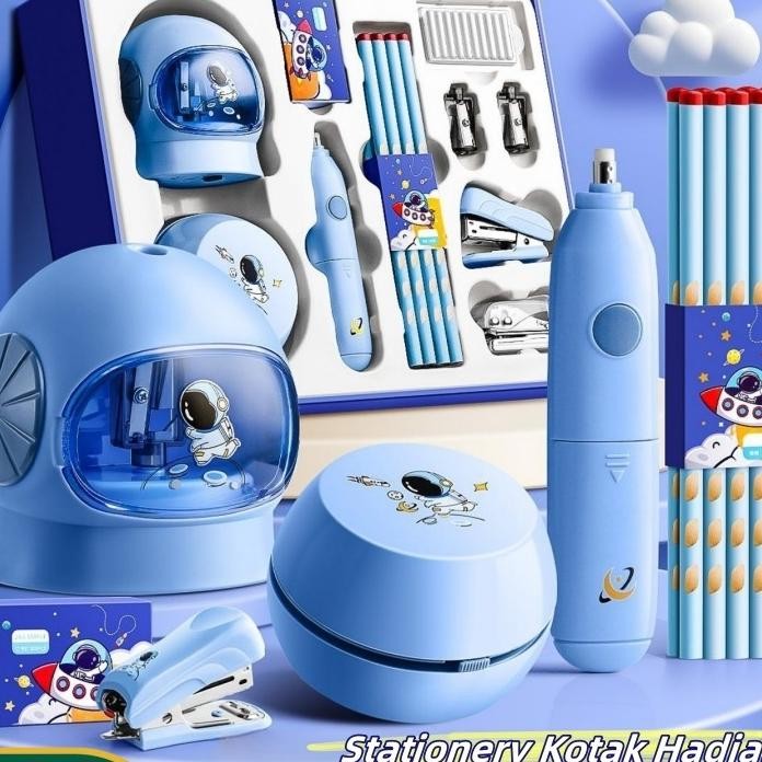 

Sutang11 In 1 Electric Stationery Set Alat Tulis Elektrik Rautan Penghapus Vacuum Pensil Anak Alat Perkakas Belajar Anak Perempuan Anak Lakilaki Kado