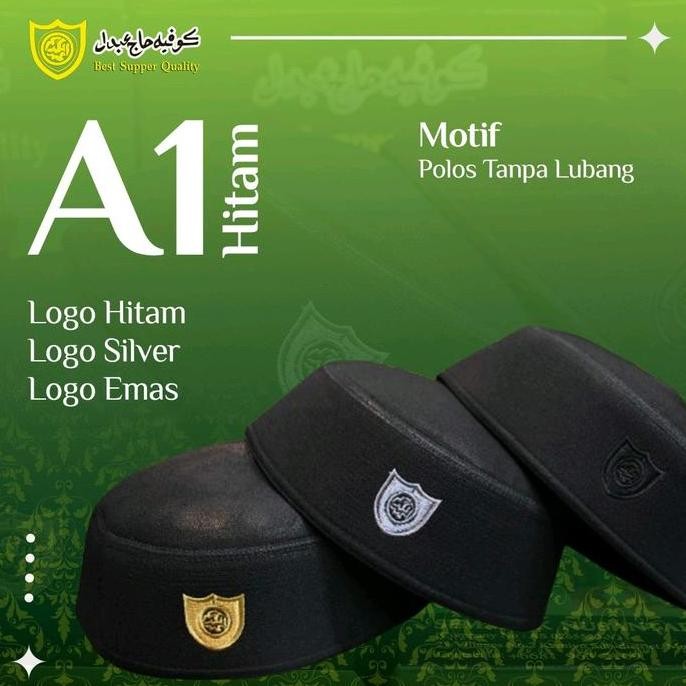 TERBARU Peci Malaysia A1 Hitam Original 100% H. Abdul Karim