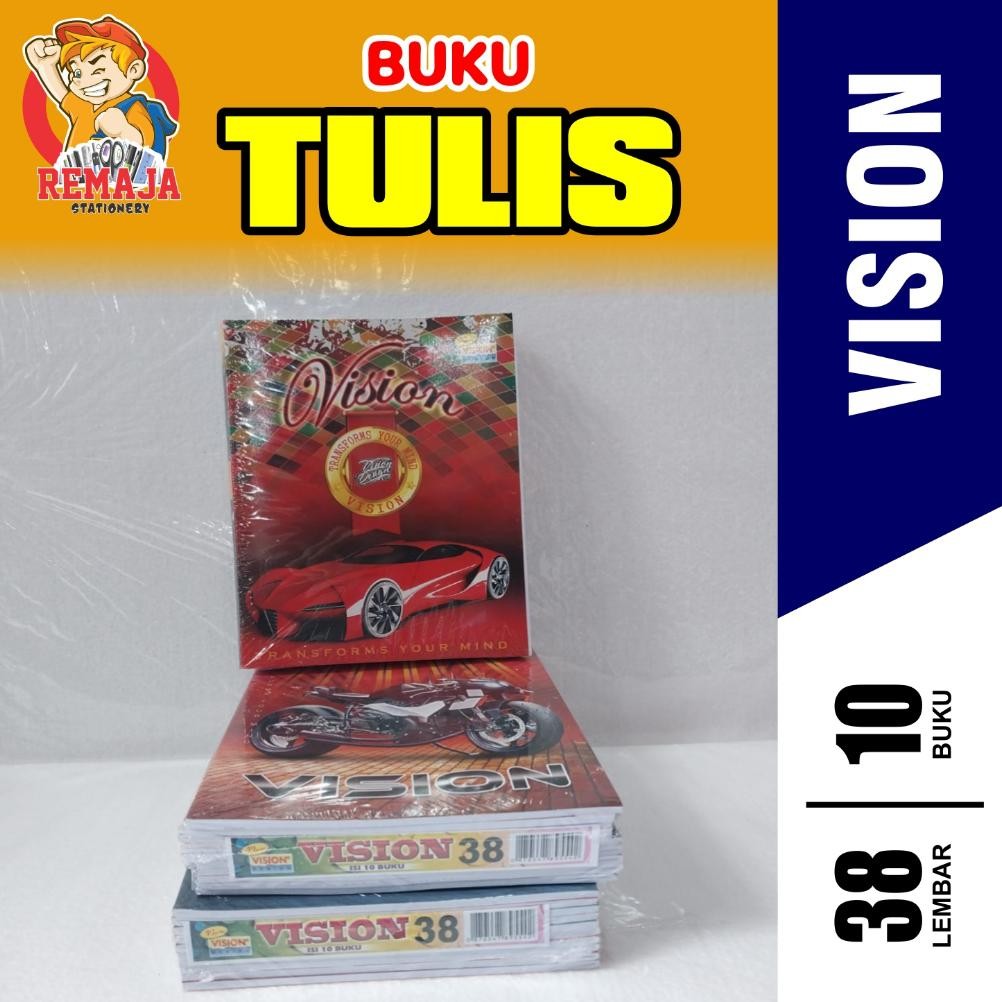 

Termurah Buku Tulis Vision 38 Per Pack Isi 10 Buku Termurah
