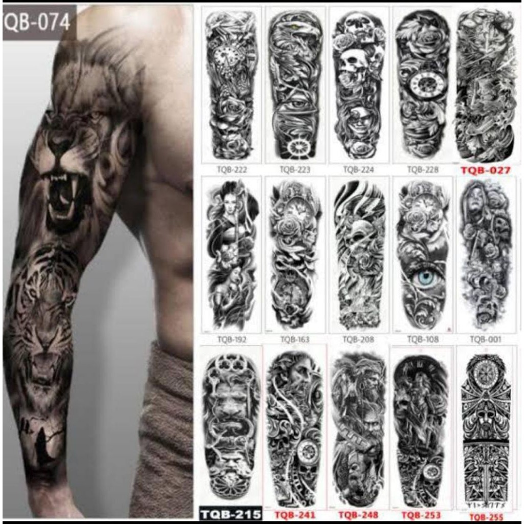 Tatto Temporer Fullhand Gambar 3D (Tatto Sementara) FULL VARIASI