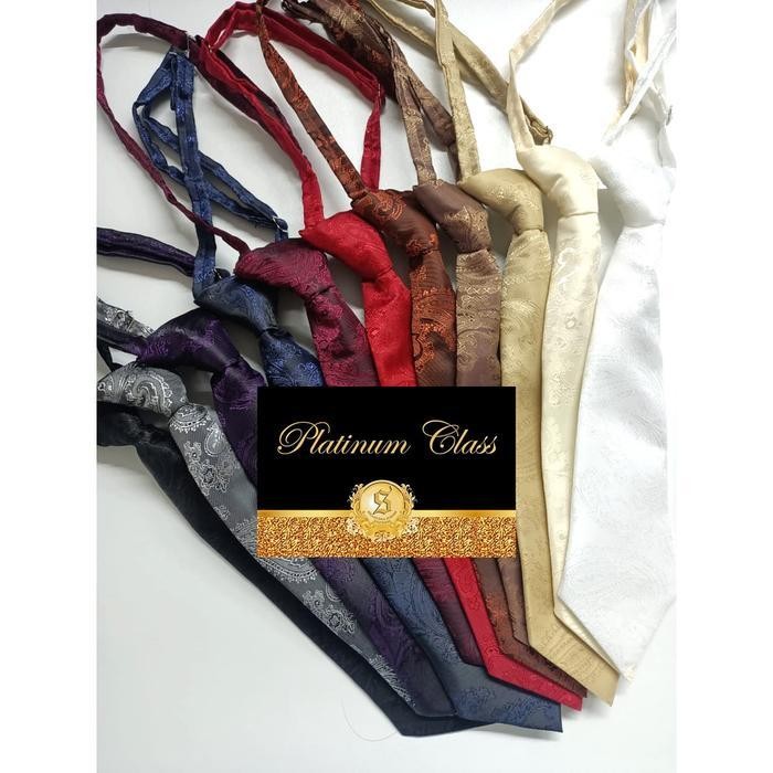 Terlaris Dasi Anak Batik Instant Adjuster Merah Hitam Coklat Putih Maroon Nd-26