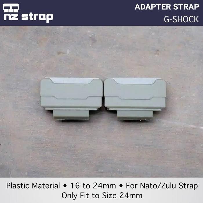 Original Adapter Adaptor Nato Zulu Strap For G-Shock Gshock G Shock Hijau Army Y-4
