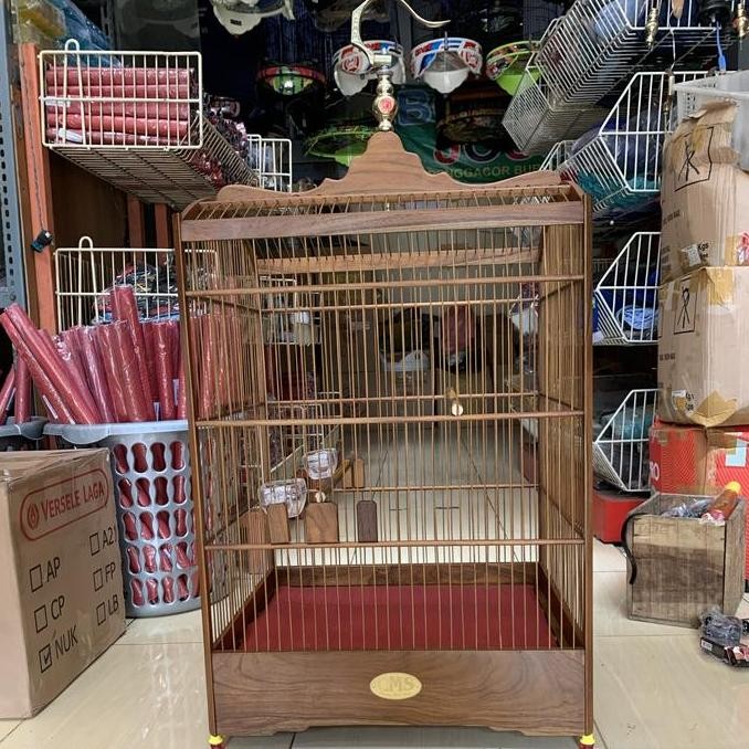 BEBAS ONGKIR - SANGKAR KANDANG KOTAK CMS JATI NATURAL DOFF NO 2