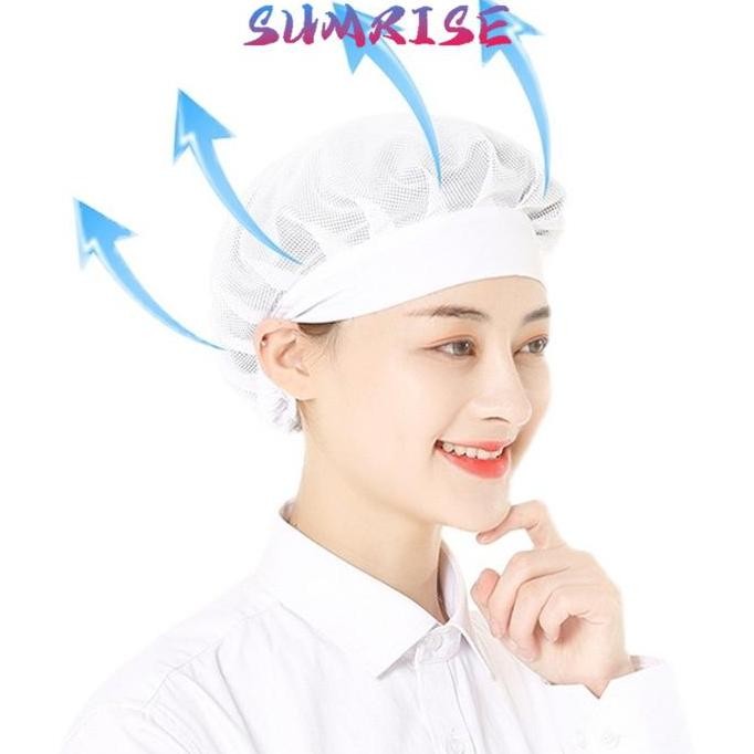 DV152 - Topi Chef Koki/Airnet Topi Kain /Hair Net Jaring/Topi Koki Jala/Topi Chef Mesh/Chef Pekerja 