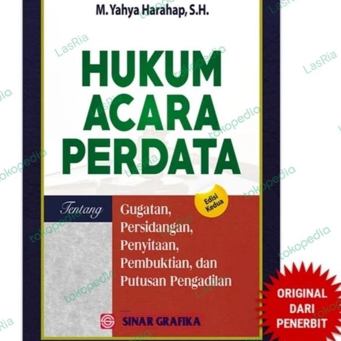 Buku Hukum Acara Perdata By Yahya Harahap #Original#