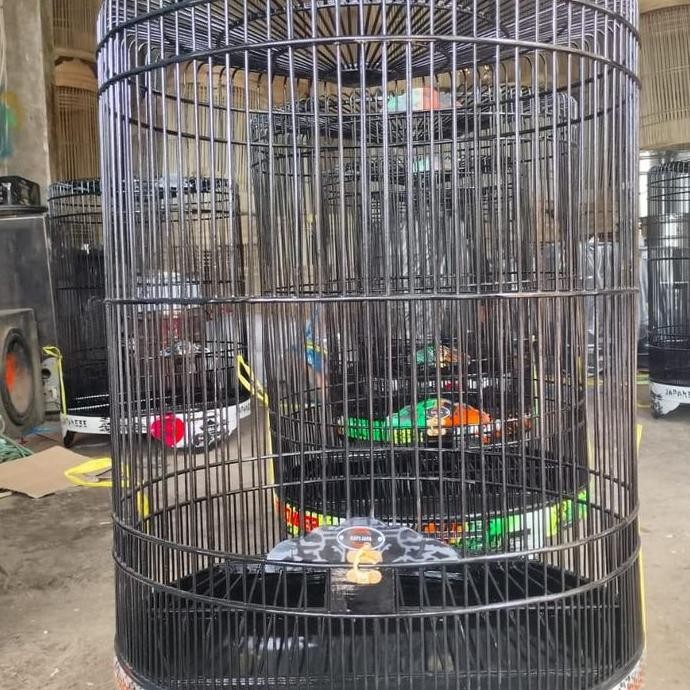 TERMURAH - sangkar /kandang murai Rafi no 2 warna hitam Lis airbrush (/grab)