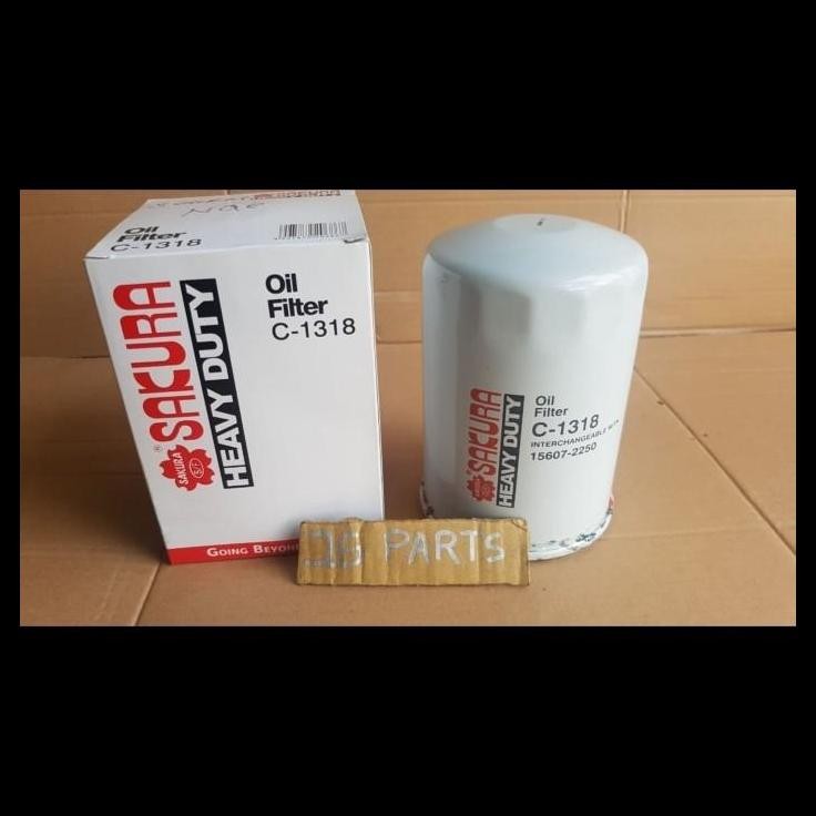 TERMURAH FILTER SARINGAN OLI SAKURA HINO DUTRO 110 C1318 C 1318 C-1318 ORI 