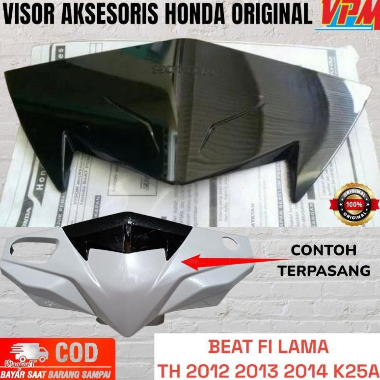 AKSESORIS VISOR WINDSHIELD BEAT FI LAMA 2012 2013 2014 ORIGINAL HONDA K25A
