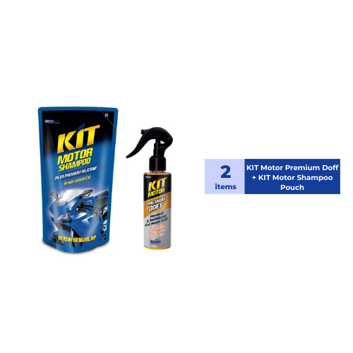 PAKET KIT Motor Premium Doff + KIT Motor Shampoo Pouch