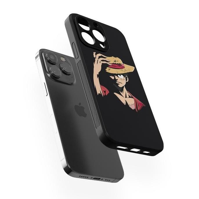 Casing HP Glossy Luffy One Piece Topi Jerami ready untuk Android dan iPhone 6/7/8/Xr/Xs/11/12/13/14/