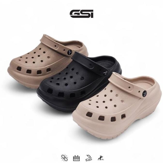 

GSI ShoesSandal Wanita Sendal Selop Baim Wanita Tebal Bahan Karet EVA Premium Empuk dan Antislip LS