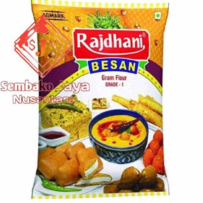 

Tepung Besan Rajdhani 1 Kg / Tepung Garbanzo Chana Kacang Arab 500Gr