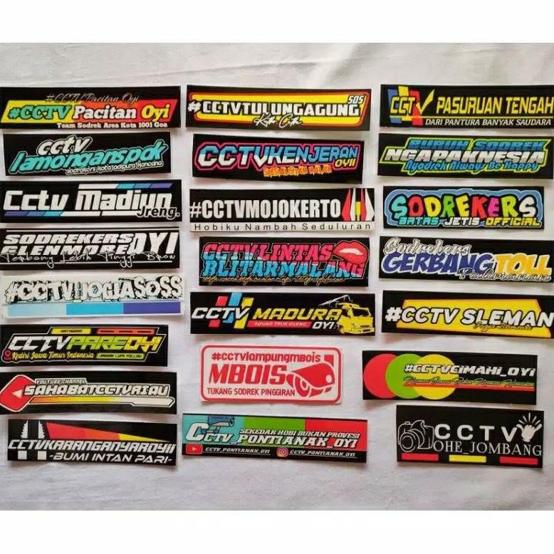 

Sa-324 Qw-45 Sticker Cctv Truck Mania Anti Air Sale