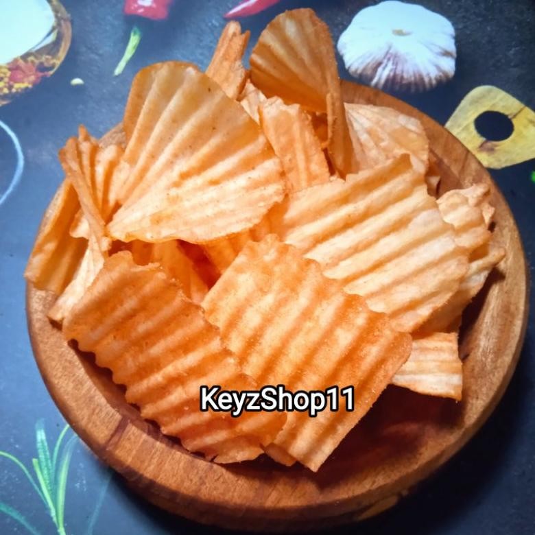 

Li34 Hj-43 Keripik Chuba Balado /Keju / Singkong Bakar Balado Tes Termurah