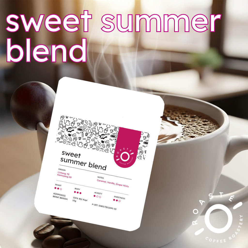 

Sweet Summer Blend Dripbag 10gr - Kopi Arabika Lintong Kamojang House Blend