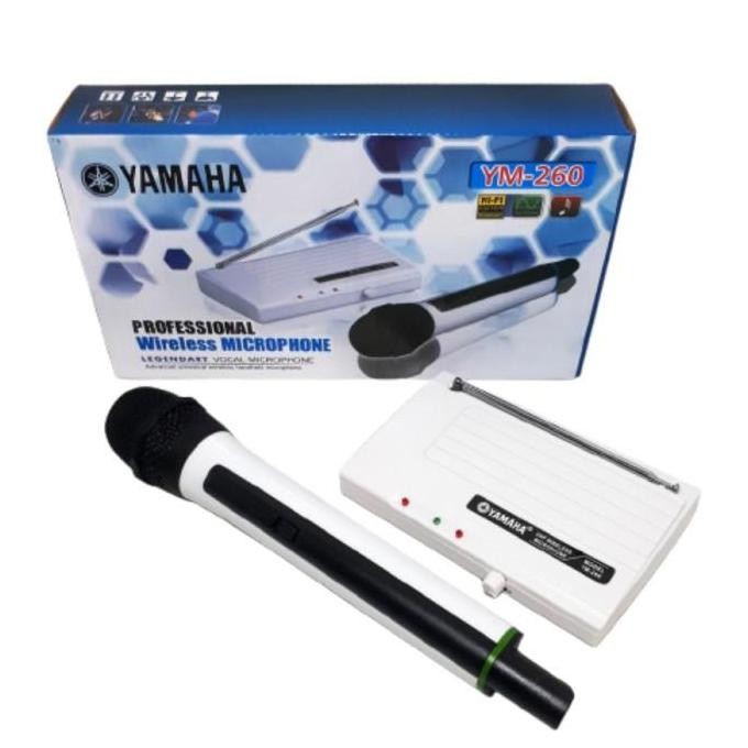 Yamaha Ym-260 Profesional Microphone Single Wireless Mic Suara Mantap