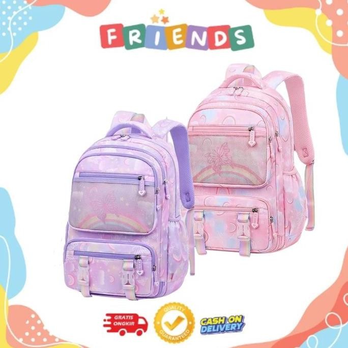 Tas Ransel Anak Sekolah Fashion Anak Perempuan SD Model Kulkas Anti Air tas sekolah anak sd tas seko