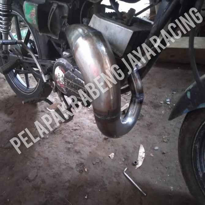 KNALPOT UDANG TRAIL YAMAHA RX KING RX Z RX S MODEL YZ PNP RANGKA KTM KLX CRF STANDAR PLAT KARAT ORIG