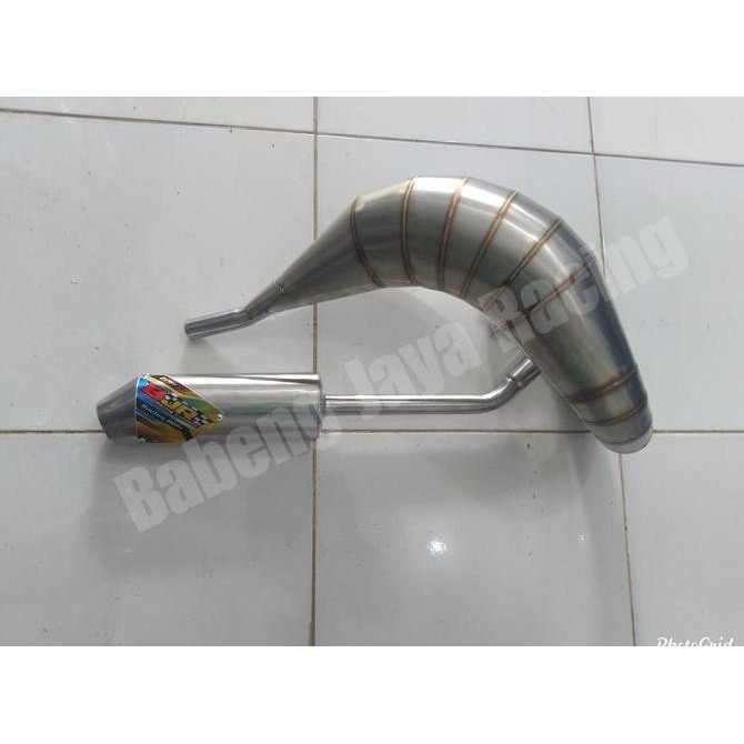 KNALPOT UDANG TRAIL NINJA 2 TAK R RR FULLSISTEM PNP RANGKA ORI CRF KTM KLX TS STAINLESS STELL ORIGIN