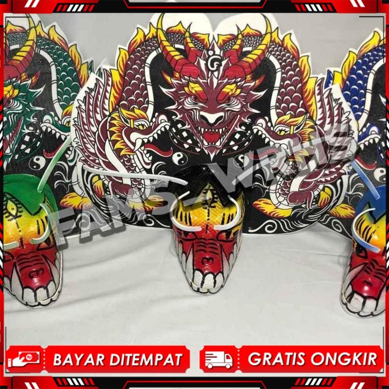 Termurah Barongan Anak Ukuran Sedang Spons Dragon Barongan Spons Barongan Barongan Berkualitas Viral