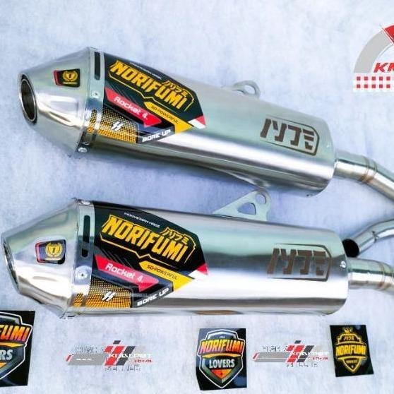 KNALPOT NORIFUMI NURIFUMI ROKET 4 STENLISS KLX D-Tracker150 KLX BF L S CRF 150 WR 155 Viar Cross 150