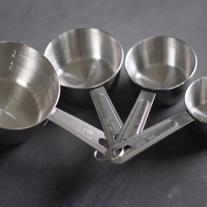 Measuring Cup Stainless Steel / cup measuring ukur / un