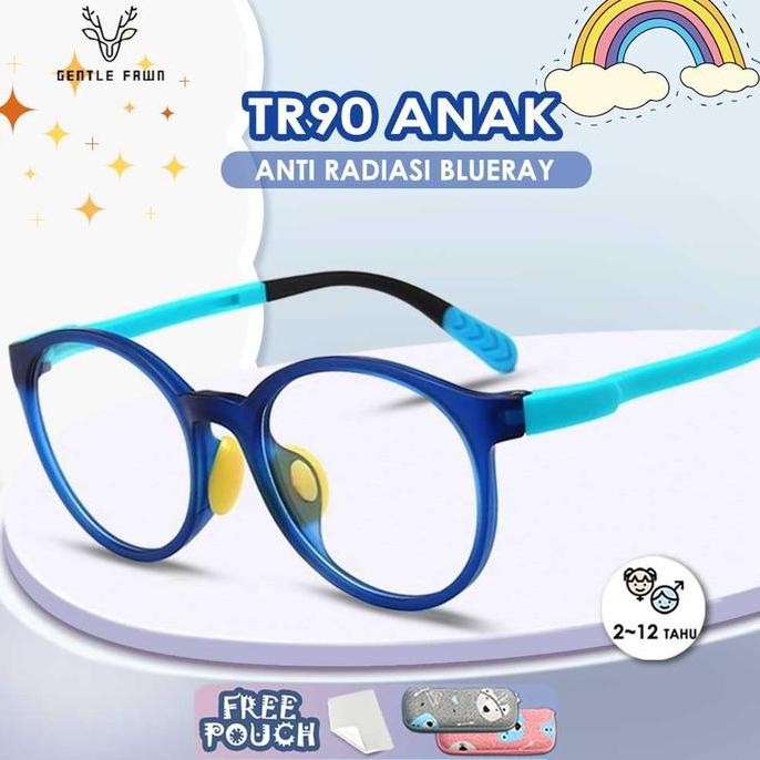 Gray Pink Kacamata Anak/Remaja Anti radiasi Blueray Bisa Minus 20