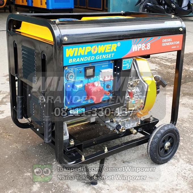 Genset Diesel Winpower 6500 Watt / 7 Kva Max - Generator Rumah Solar