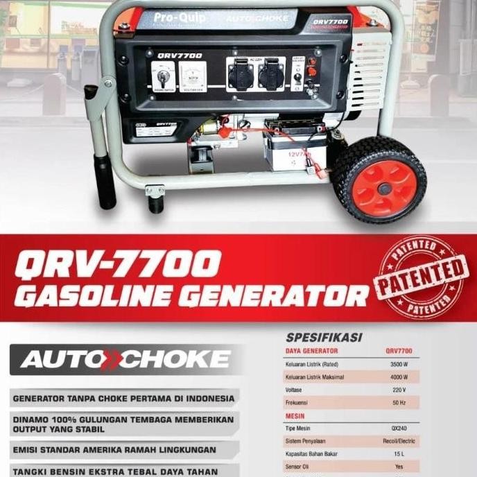 Genset Proquip Qrv7700 Qrv 7700 4000 Watt Generator 4000 Watt