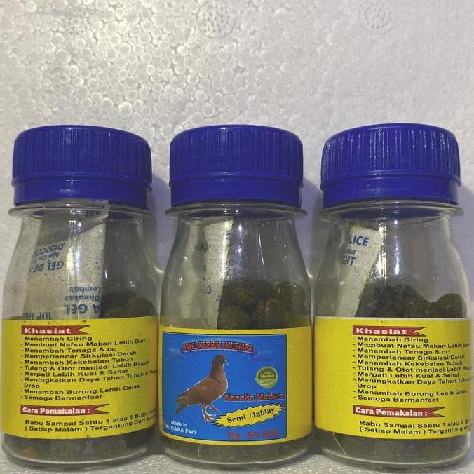 PROMO - Jamu semi/ jablay botol kecil mutiara suplement merpati