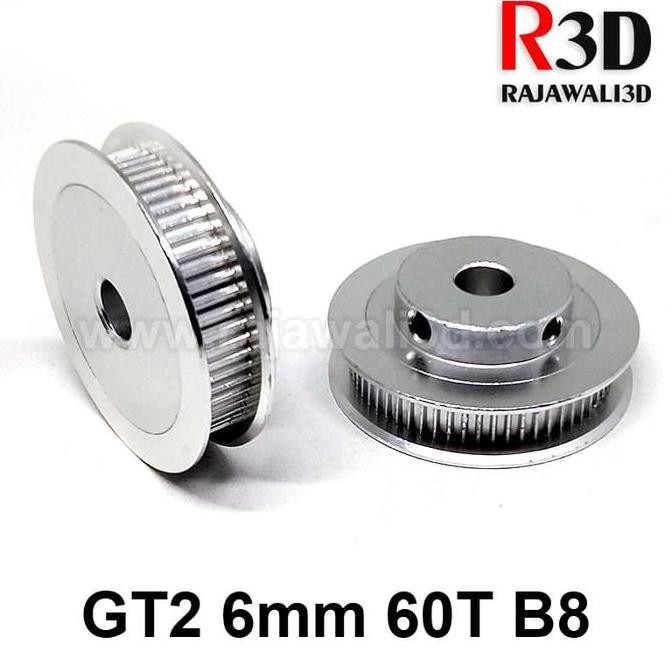 GT2 TIming Pulley 60 Teeth Bore 8mm Belt 6mm