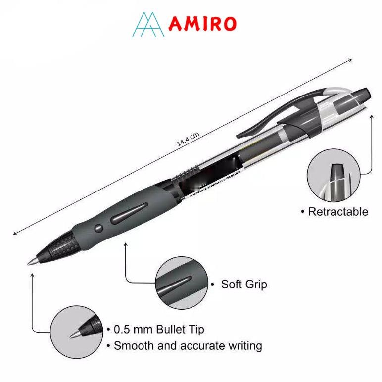 

Rhh-1823 (0.5Mm) Pulpen Gel Cetek Q Gel 1Box=12Pcs / Pen Clik 0.5 Mm / Pena Motif Joyko Kantor Rhh-1823