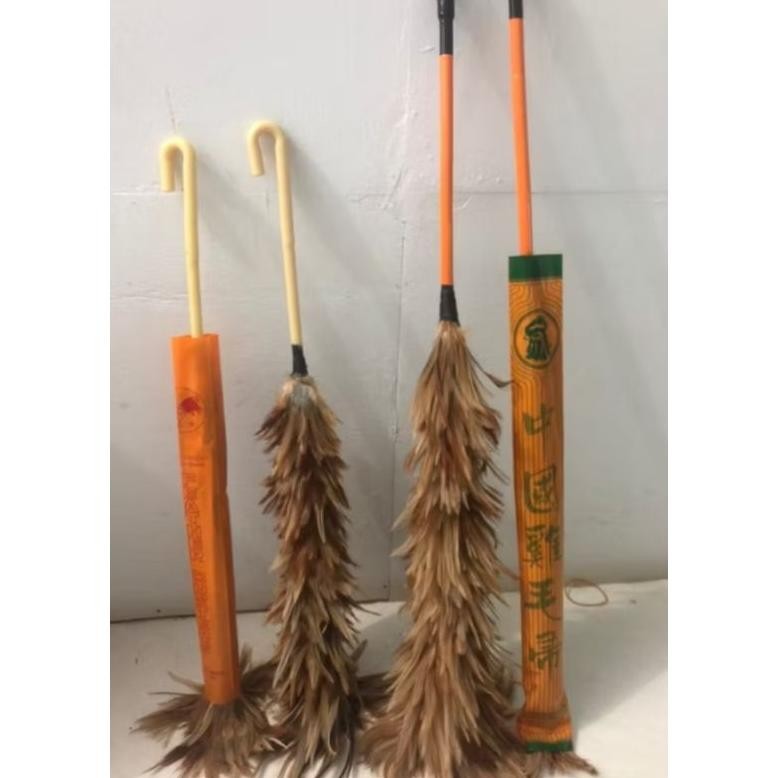 Bulu Ayam RRT asli/Kemoceng Bulu Ayam Anti Rontok Ukuran Standar Dan Jumbo aSt